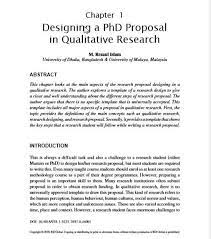 It can be considered a working title that you can revisit later after finishing the research proposal and amend it if needed. Pdf Designing A Phd Proposal In Qualitative Research