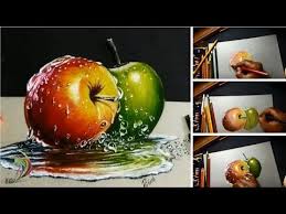 Hyper Realistic Drawing Of Apple Time Lapse 3d Art 4 You Youtube Realistic Drawings Hyperrealistic Art 3d Drawings