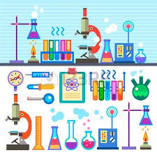 Illustration Of Chemical Laboratory In Flat Style Chemical Laboratory Vector Art Clipart And Science Equipment Medical Laboratory Science Laboratory Science
