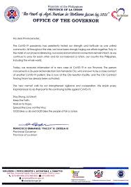 Ortega iii and his advocacies especially in promoting good governance in the province of la union. The Governor S Provincial Government Of La Union Facebook