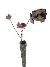 Glendale, cashion, el mirage, fountain hills, goodyear. Lot Vintage Harlod Einhorn Brutalist Metal Flowers In Vase Sculpture