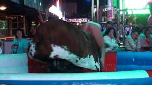 Bull riding no panties