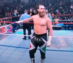 Sami Zayn with the Palestine tights