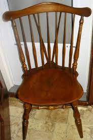 Vintage Kling Colonial Solid Maple Wood Spindle Windsor Style Dining Room Chair Dining Chairs Windsor Style Chairs Wooden Kitchen Chairs