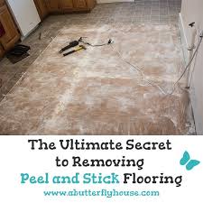 how to remove peel and stick floor tile