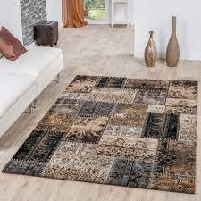 11 95 11 95 19 90 19 90 kostenlose lieferung. Moderner Teppich Patchwork Beige Braun Teppichmax