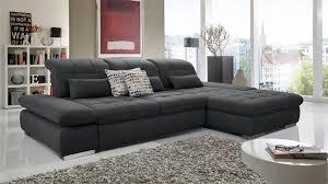 Ecksofa Santa Fe Stoff Dunkelgrau Mit Sitztiefenverstellung Ecksofa Sofa Sofa Design