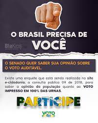 Em nota divulgada nas redes sociais, o parlamentar ainda fez questão de lembrar que foi um dos subscritores da pec, de autoria da deputada federal bia kicis (psl/df), ainda no ano de 2019. Bia Kicis O Senado Quer Saber Sua Opiniao Sobre O Voto Facebook