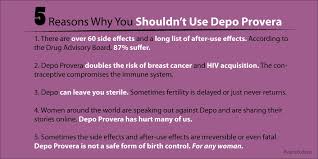 5 Reasons You Shouldn T Use Depo Provera Depoprovera Depoprovera Saynotodepo Good To Know Birth Control Immune System