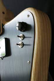 Firestar Natural Satin W 2 X Built In Piezo 1 X Built In Leslee Pickguard Guitar Kill Switch