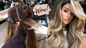 When balayage is achieved, it brightens the hair and gives it dimension, making it unnoticeable while. Blonde Balayage Hair Transformation Youtube