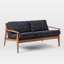 We're ready to help you design a custom west elm slipcover. Mathias Mid Century Wood Frame Sofa