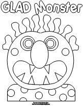 Glad monster, sad monster inspired art lesson plan. 100 Day Activities All About Me