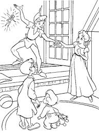 Window coloring page to color, print or download. Peter Pan Coloring Page Peter Pan Window All Kids Network
