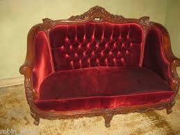 Red velvet debuted on august. Antique Louie Victorian Red Velvet Loveseat Settee Couch Ebay Love Seat Velvet Loveseat Couch