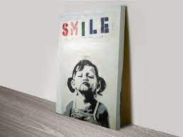 Buy banksy abstract art prints and get the best deals at the lowest prices on ebay! Banksy Stencil Banksy Smile Small Girl Pouting Canvas Art Australia