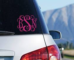 Download Amazon Com Custom Monogram Car Decal Vine Initials Window Sticker Your Choice Of Size And Color Handmade