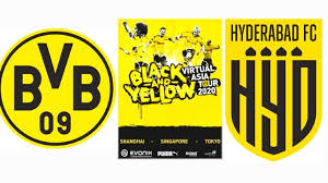 Herunterladen hintergrundbild bvb, 4k, fußballverein, fussball, borussia dortmund, logo besthqwallpapers.com. Hyderabad Fc Borussia Dortmund Enter Into Historic Multi Year Partnership Global Prime News