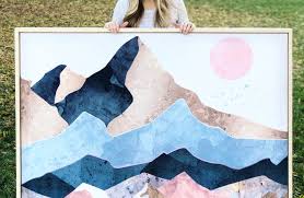 Transform your space with these 25 easy diy wall art ideas. Diy Large Wall Art And Floating Frame Angela Rose Home