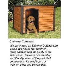 The outback log cabin from precision pet offers your pet ease and functionality in a great finding dog house! Outback Log Cabin Dog House Online Shopping