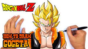Then, begin sketching the pointed super saiyan hair. How To Draw Gogeta Dragon Ball Z Youtube