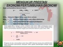 Diperlukan adanya penyesuaian sikap, kelembagaan dan ideologi agar pertumbuhan ekonomi berjalan dengan bak. Makroekonomi Bab 2 Pengukuran Keluaran Negara