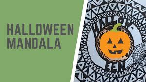 Halloween Drawing Idea Drawing A Mandala Mandala Zeichnen Fur Halloween Youtube