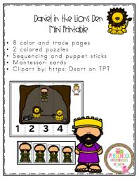 Each picture is outlined so students can colour them in, learning all about the biblical story as they create their art. Free Daniel In The Lions Den Mini Printable Preschool Printables