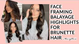 Use your fingers to scrunch your hair, helping to distribute products and build messy texture and volume. Face Framing Balayage Highlights For Brunette Hair Money Piece What To Ask For Emilylucyrajch Youtube