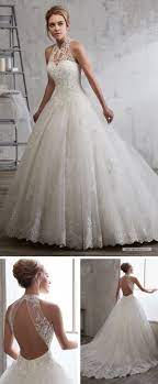 Mary S Bridal Style 6591 Tulle And Re Embroidered Lace Bridal Ball Gown With Halter High Neck O Halter Wedding Dress High Neck Wedding Dress Wedding Dresses