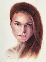 The following are top 10 most beautiful and hottest ladies in hollywood: Red Haired Girl With Freckles And Sexy Collarbones Painting By Anna Ka Saatchi Art