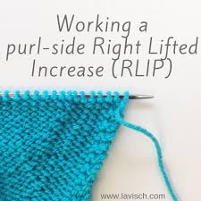 Without it, it would be pretty hard to. Tutorial Working A Purl Side Right Leaning Lifted Increase La Visch Designs