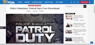 Click on below button link to police simulator: Police Simulator Patrol Duty Download Game Torrent Repackgames