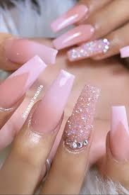 The Elegant Gel Pink Coffin Nails Suitable For Spring And Summer Fashion Girl S Blog Long Acrylic Nails Coffin Acrylic Nails Coffin Pink Light Pink Acrylic Nails