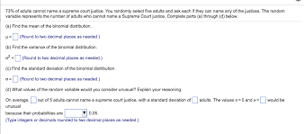 The michael tracey article on journalism quoted above Solved 73 Of Adults Cannot Name A Supreme Court Justice Chegg Com