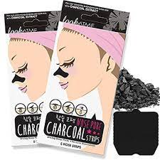 Look At Me Nose Pore Strips (2-Pack, 10 Nose Strips). Korean Skin Care  Blackhead Remover strip with Charcoal. Blackheads Deep Cleansing Pore Strips  for Nose and Face. Black Head Adhesive Pore Mask. -