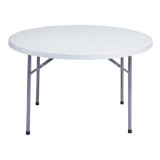 National Public Seating 48 In Grey Plastic Round Folding Banquet Table Bt 48r Round Folding Table Lightweight Folding Table Public Seating