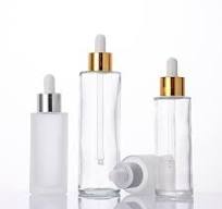 30ml 60ml 80ml 100ml Cosmetic Packaging Cylinder Clear Amber Hair Essential  Oil Serum Glass Dropper Bottle with Eye Dropper