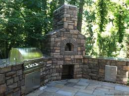 an outdoor fireplace or fire pit