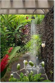 32 beautiful diy outdoor shower ideas: An Outdoor Shower Garden Shower Outdoor Gardens Outdoor Shower