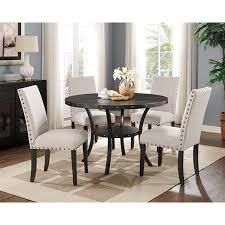 Maybe you would like to learn more about one of these? Roundhill Biony Dining Collection Espresso Wood Railhead Dining Table Walmart Com Wooden Dining Table Set Dining Chairs Dining Room Sets