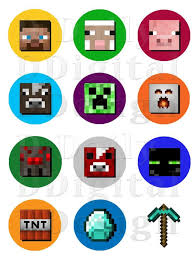 This post covers everything from minecraft cakes, minecraft party games, minecraft party food, minecraft party decorations and more. Minecraft Stickers Printable Cake Cupcake Toppers Party Favors Favor Bag Decoratio Minecraft Stickers Minecraft Stickers Printable Minecraft Birthday Party