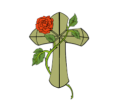 Draw flowers of all kinds from simple daisies complex impressive. How To Draw A Cross With A Rose Easy Drawing Guides