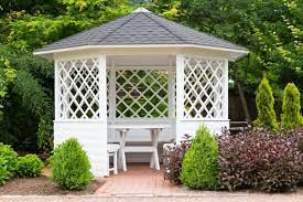 Nearby, the family can swim or bounce on the trampoline, preferably before they eat. 30 Outdoor Garden Gazebos Kiosks Pergolas Pavilion Ideas Pictures Backyard Design Garden Gazebo Gazebo