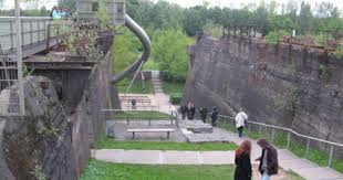 Duisburg Landscape Park Slope Slide Concrete Industrial Public Space Design Landscape Park