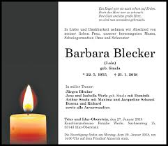 Bu anlamda, kendi ülkenizdeki dominika vatandaşlığının avantajları. Traueranzeigen Von Barbara Blecker Rz Trauer De