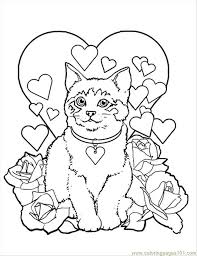 The kids will love these fun santa coloring pages. 2 Cats Colouring Pages Coloring Library