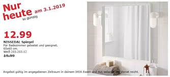 Ikea Essen Nissedal Spiegel 65x65 Cm Weiss Ikea Essen Ikea Kuche Und Haushalt