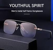2023 New Fashion Half Frame Sun Men's Outdoor UV400 Protection Driving  Sunglasses Wholesale for Men Custom Logo