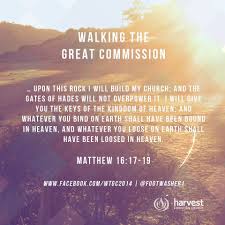 Walking The Great Commission Matthew 16 17 19 Upon This Rock I Will Build My Church And The Gates Of Hades Will Not Bible Facts God Loves Me Gate Of Hades